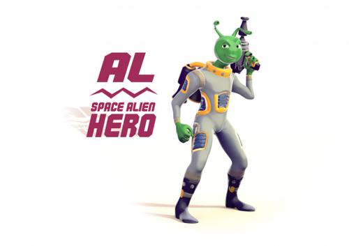Al the Space Alien Hero - Character Rig preview image
